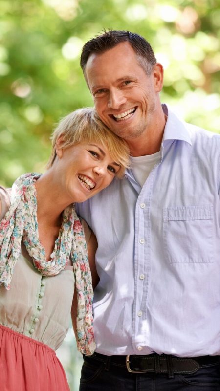 He means the world to me. Shot of a loving mature couple enjoying a day at the park.